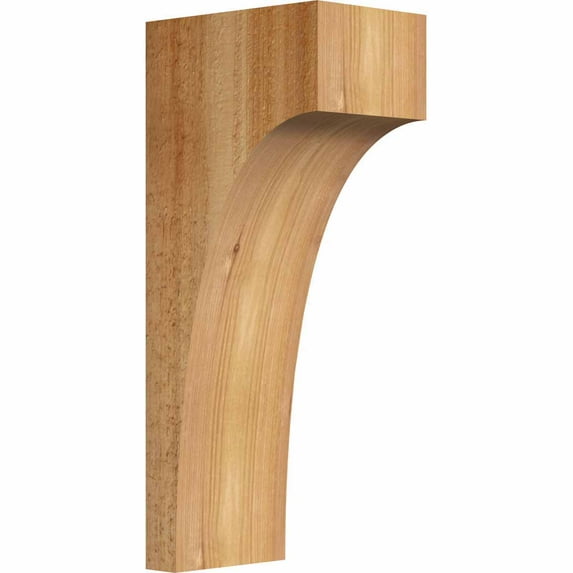 4"W x 6"D x 14"H Huntington Rough Sawn Corbel, Western Red Cedar