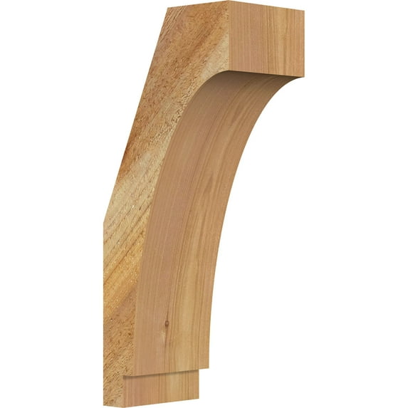 4"W x 6"D x 14"H Imperial Rough Sawn Knee Brace, Western Red Cedar