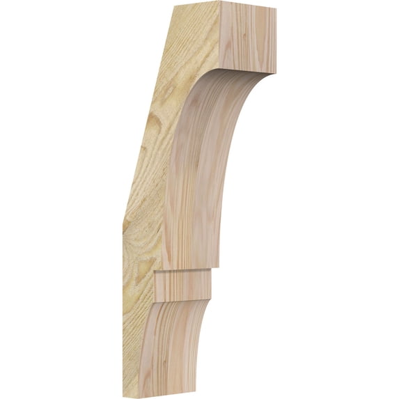 4"W x 6"D x 18"H Balboa Rough Sawn Knee Brace, Douglas Fir