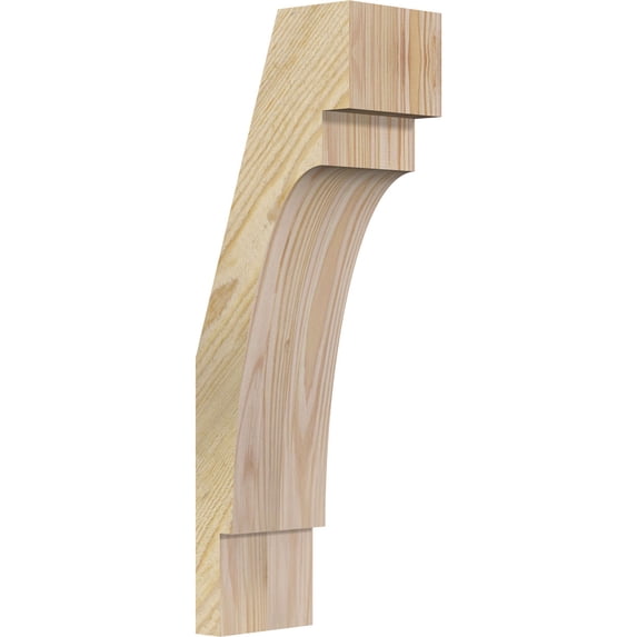 4"W x 6"D x 18"H Merced Rough Sawn Knee Brace, Douglas Fir
