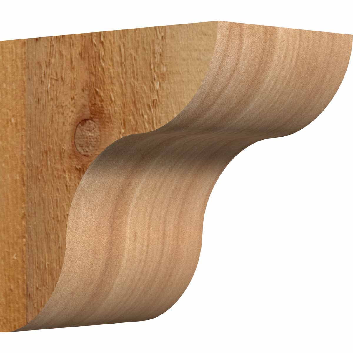 6" x 6" Rough Sawn Western Red Cedar Corbel