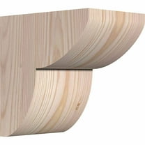 4"W x 6"D x 6"H Crestline Rough Sawn Corbel, Douglas Fir