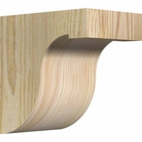 4"W x 6"D x 6"H Del Monte Rough Sawn Corbel, Douglas Fir