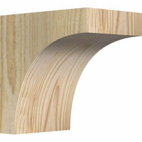 4"W x 6"D x 6"H Huntington Rough Sawn Corbel, Douglas Fir
