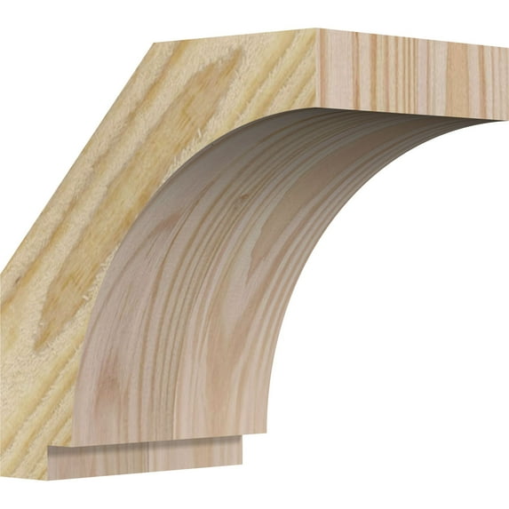 4"W x 6"D x 6"H Imperial Rough Sawn Knee Brace, Douglas Fir