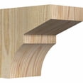 thumbnail image 1 of 4"W x 6"D x 6"H Monterey Rough Sawn Corbel, Douglas Fir, 1 of 9