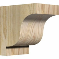 4"W x 6"D x 6"H Newport Rough Sawn Corbel, Douglas Fir