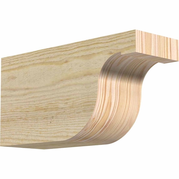 4"W x 6"H x 12"L Del Monte Rough Sawn Rafter Tail, Douglas Fir