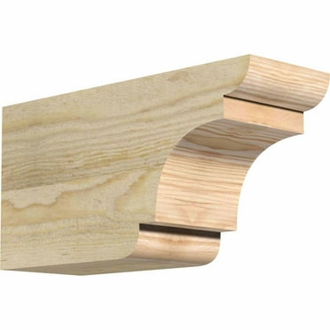4"W x 6"H x 12"L New Brighton Rough Sawn Rafter Tail, Douglas Fir