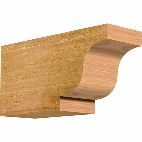 4"W x 6"H x 12"L Newport Rough Sawn Rafter Tail, Western Red Cedar