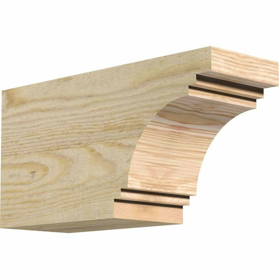 4"W x 6"H x 12"L Pescadero Rough Sawn Rafter Tail, Douglas Fir