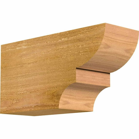 4"W x 6"H x 12"L Ridgewood Rough Sawn Rafter Tail, Western Red Cedar
