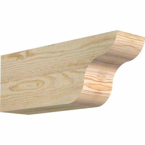 4"W x 6"H x 16"L Carmel Rough Sawn Rafter Tail, Douglas Fir