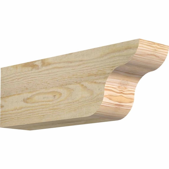 4"W x 6"H x 18"L Carmel Rough Sawn Rafter Tail, Douglas Fir
