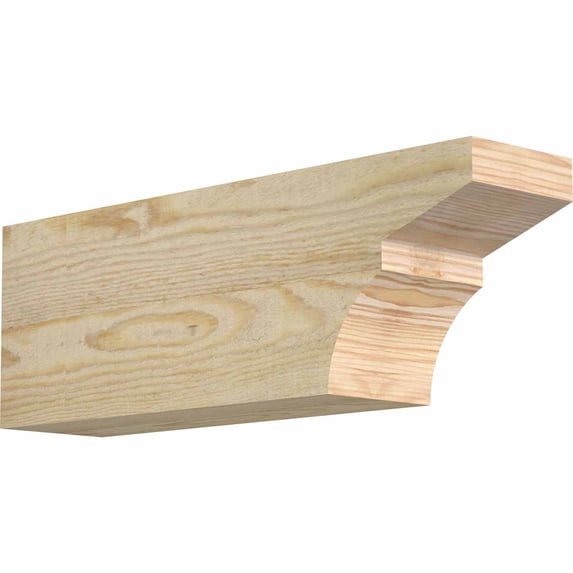 4"W x 6"H x 18"L Monterey Rough Sawn Rafter Tail, Douglas Fir