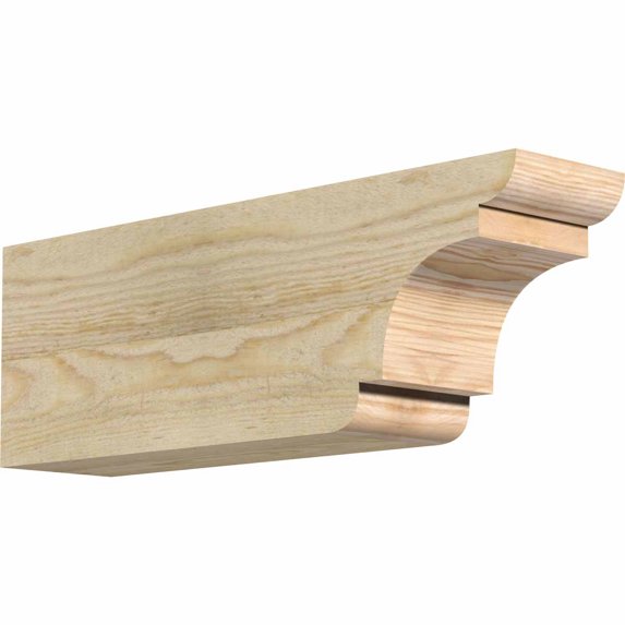 4"W x 6"H x 18"L New Brighton Rough Sawn Rafter Tail, Douglas Fir