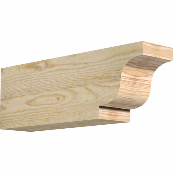 4"W x 6"H x 18"L Newport Rough Sawn Rafter Tail, Douglas Fir