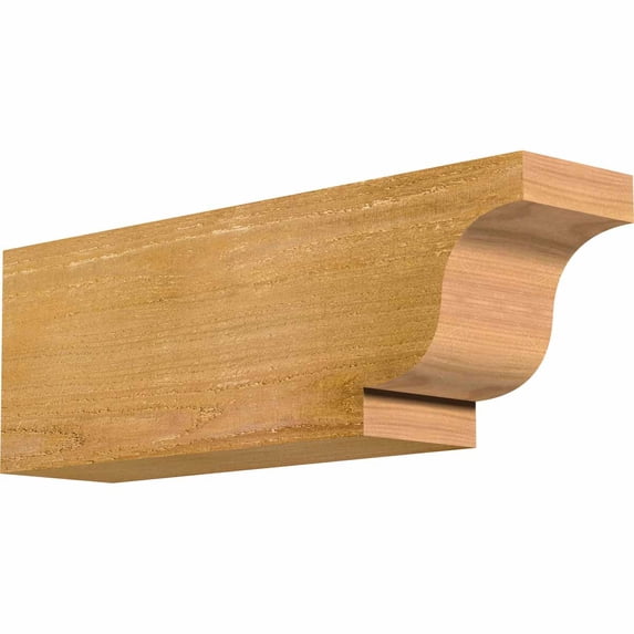 4"W x 6"H x 18"L Newport Rough Sawn Rafter Tail, Western Red Cedar