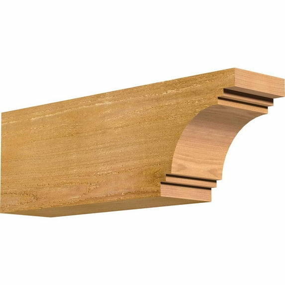 4"W x 6"H x 18"L Pescadero Rough Sawn Rafter Tail, Western Red Cedar