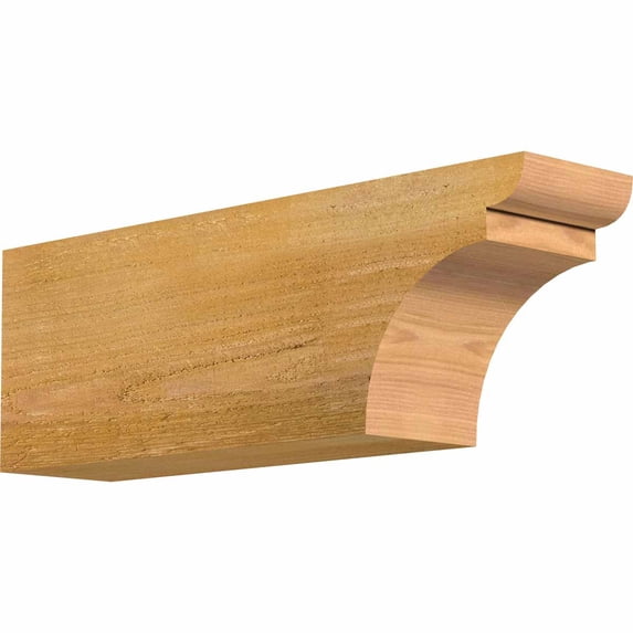 4"W x 6"H x 18"L Yorktown Rough Sawn Rafter Tail, Western Red Cedar
