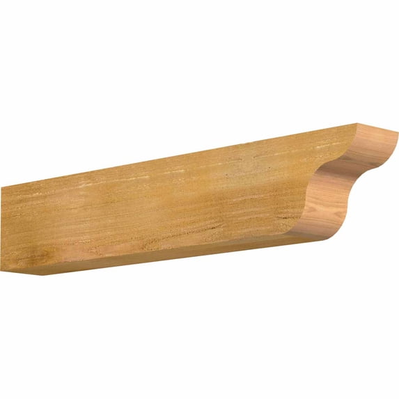 4"W x 6"H x 32"L Carmel Rough Sawn Rafter Tail, Western Red Cedar