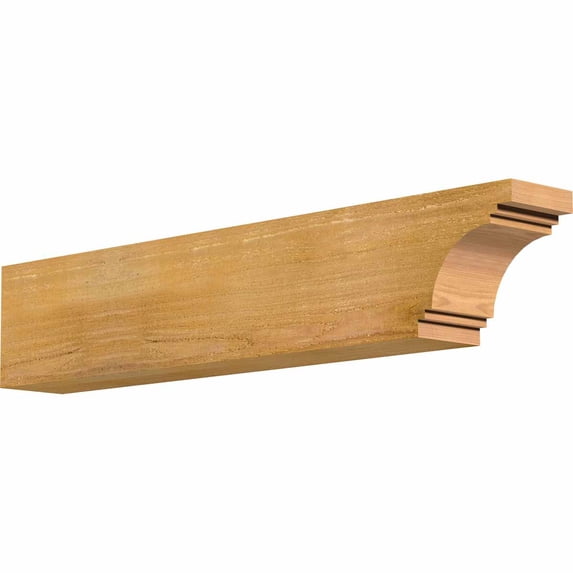 4"W x 6"H x 32"L Pescadero Rough Sawn Rafter Tail, Western Red Cedar