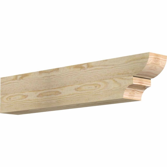 4"W x 6"H x 32"L Ridgewood Rough Sawn Rafter Tail, Douglas Fir