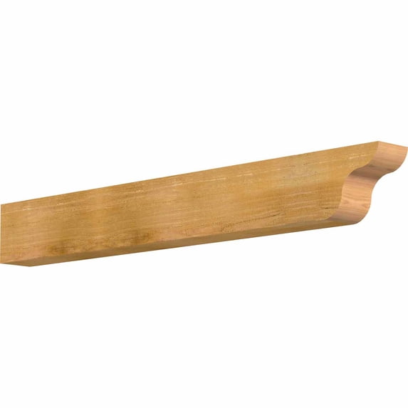 4"W x 6"H x 48"L Carmel Rough Sawn Rafter Tail, Western Red Cedar