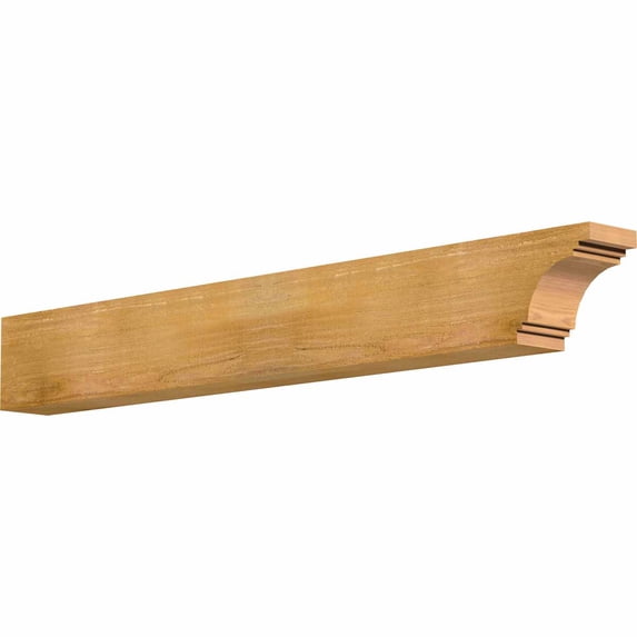 4"W x 6"H x 48"L Pescadero Rough Sawn Rafter Tail, Western Red Cedar
