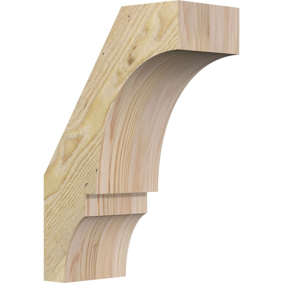 4"W x 8"D x 12"H Balboa Rough Sawn Knee Brace, Douglas Fir
