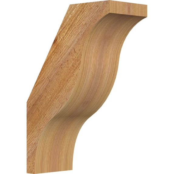 4"W x 8"D x 12"H Funston Rough Sawn Knee Brace, Western Red Cedar