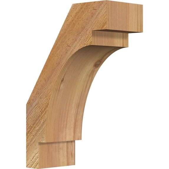4"W x 8"D x 12"H Merced Rough Sawn Knee Brace, Western Red Cedar
