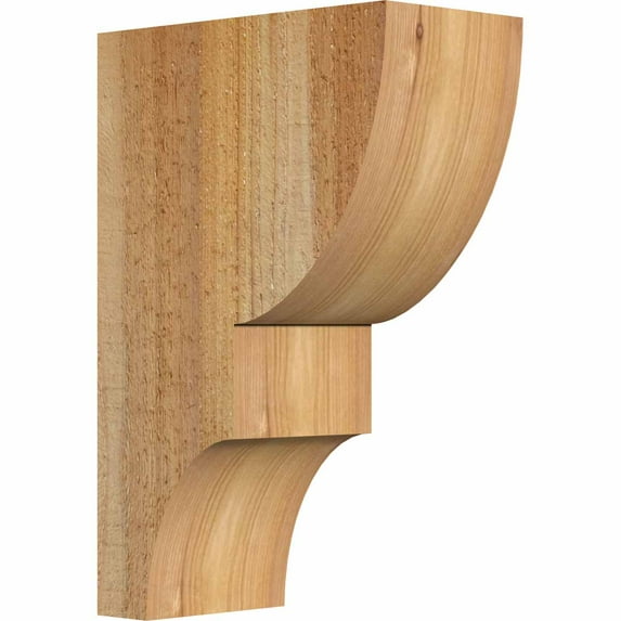 4"W x 8"D x 12"H Ridgewood Rough Sawn Corbel, Western Red Cedar
