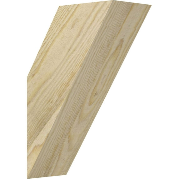 4"W x 8"D x 12"H Traditional Rough Sawn Knee Brace, Douglas Fir