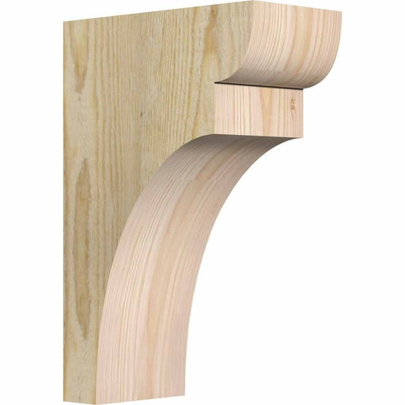 4"W x 8"D x 12"H Yorktown Rough Sawn Corbel, Douglas Fir
