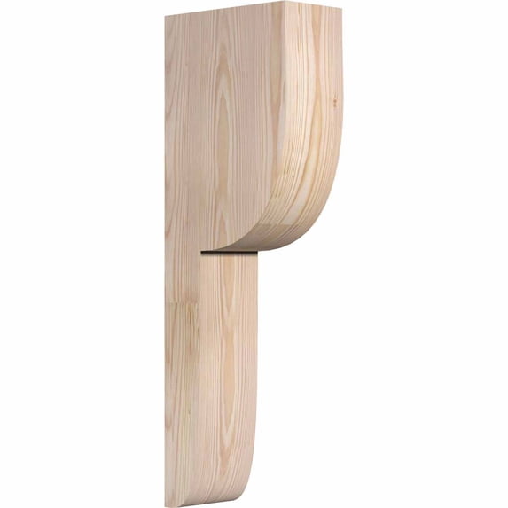 4"W x 8"D x 24"H Crestline Rough Sawn Corbel, Douglas Fir