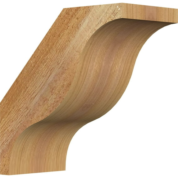 4"W x 8"D x 8"H Funston Rough Sawn Knee Brace, Western Red Cedar