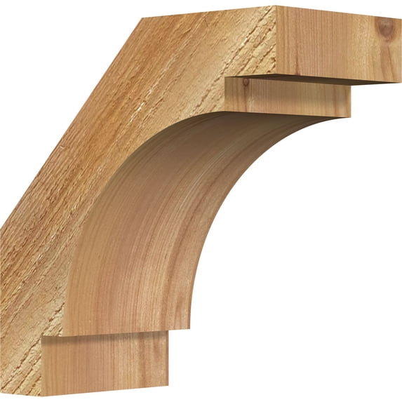 4"W x 8"D x 8"H Merced Rough Sawn Knee Brace, Western Red Cedar