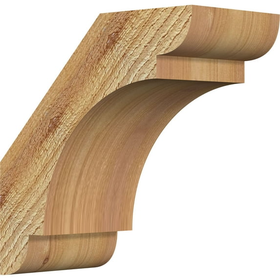 4"W x 8"D x 8"H Olympic Rough Sawn Knee Brace, Western Red Cedar