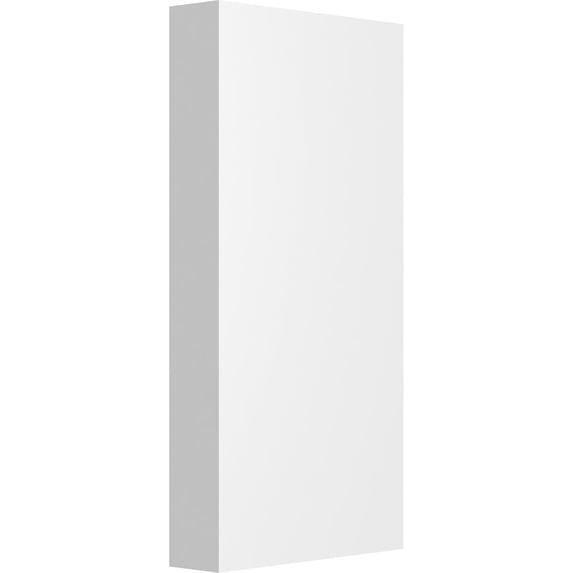 4"W x 8"H x 1"P Standard Foster Plinth Block with Square Edge