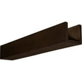 thumbnail image 1 of 4"W x 8"H x 12'L 3-Sided (U-beam) Sandblasted Endurathane Faux Wood Ceiling Beam, Premium Hickory, 1 of 3