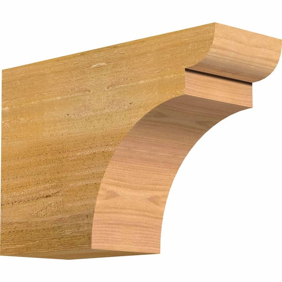 4"W x 8"H x 12"L Yorktown Rough Sawn Rafter Tail, Western Red Cedar