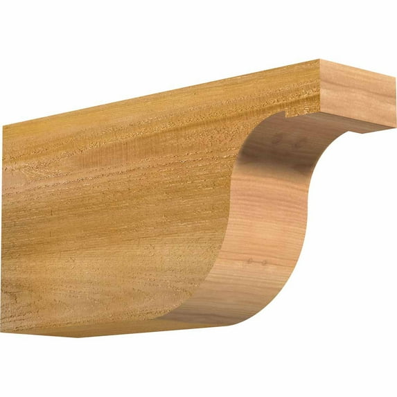 4"W x 8"H x 16"L Del Monte Rough Sawn Rafter Tail, Western Red Cedar