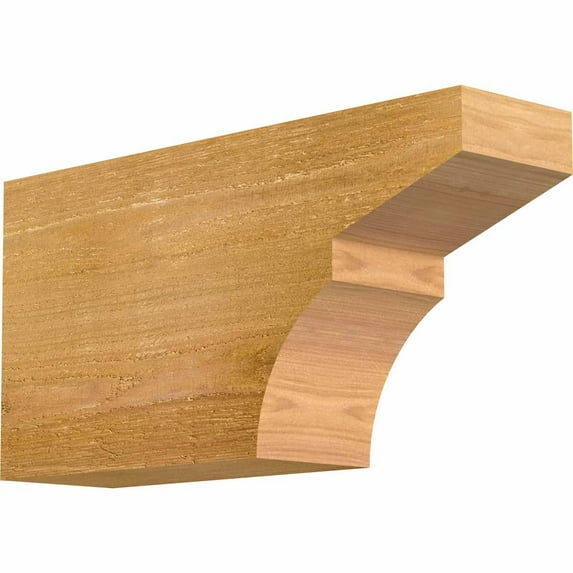 4"W x 8"H x 16"L Monterey Rough Sawn Rafter Tail, Western Red Cedar