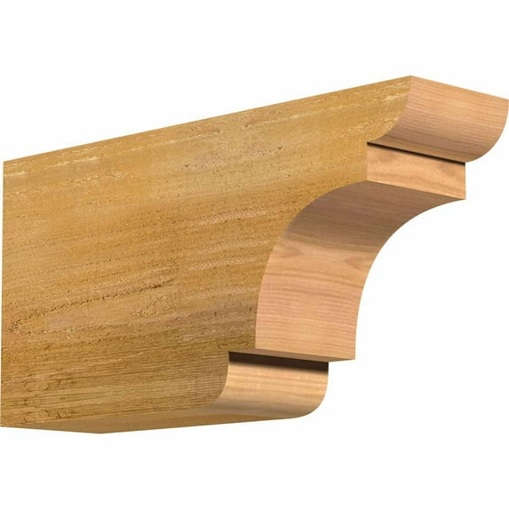 4"W x 8"H x 16"L New Brighton Rough Sawn Rafter Tail, Western Red Cedar
