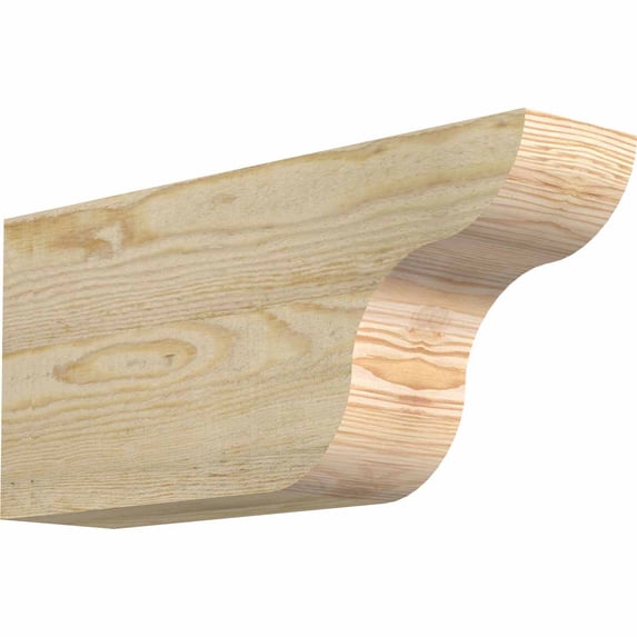 4"W x 8"H x 18"L Carmel Rough Sawn Rafter Tail, Douglas Fir