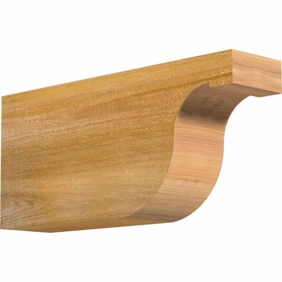 4"W x 8"H x 18"L Del Monte Rough Sawn Rafter Tail, Western Red Cedar