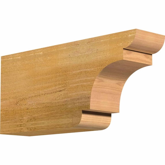 4"W x 8"H x 18"L New Brighton Rough Sawn Rafter Tail, Western Red Cedar