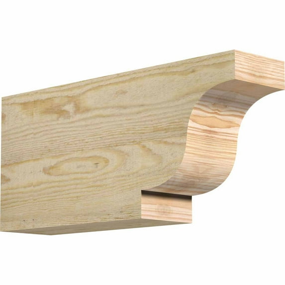 4"W x 8"H x 18"L Newport Rough Sawn Rafter Tail, Douglas Fir