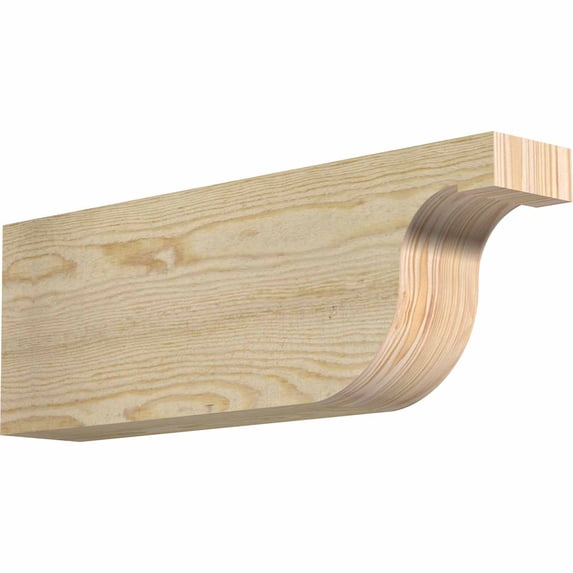 4"W x 8"H x 24"L Del Monte Rough Sawn Rafter Tail, Douglas Fir